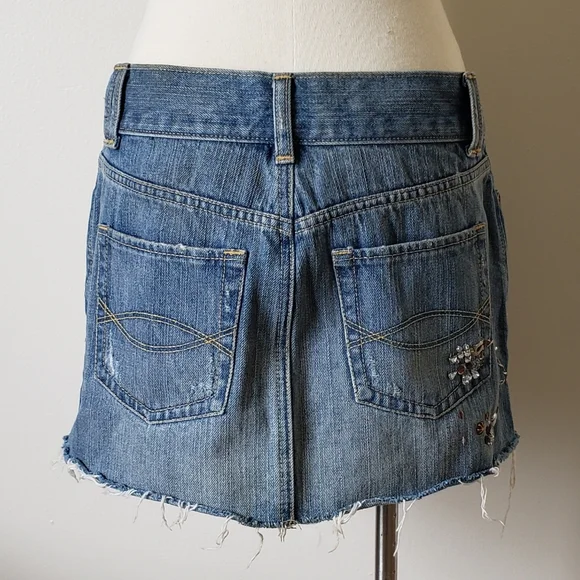 Abercrombie & Fitch Embellished Denim Skirt - Picture 4 of 5